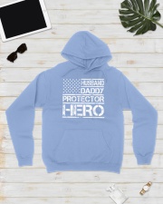 HUSBAND DADDY PROTECTOR HERO Hooded Sweatshirt lifestyle-unisex-hoodie-front-8