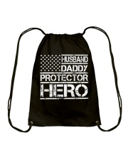 HUSBAND DADDY PROTECTOR HERO Drawstring Bag thumbnail