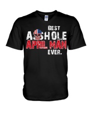 BEST ASSHOLE APRIL MAN EVER V-Neck T-Shirt thumbnail