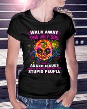 THIS JULY GIRL HAS ANGER ISSUES Ladies T-Shirt lifestyle-women-crewneck-front-7