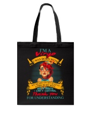 VIRGO WAS BORN WITH MY HEART ON MY SLEEVE Tote Bag thumbnail