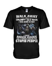 I AM A GRUMPY OLD MAN I WAS BORN IN MAY V-Neck T-Shirt thumbnail