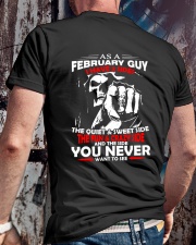 AS A FEBRUARY GUY - I HAVE 3 SIDES Classic T-Shirt lifestyle-mens-crewneck-back-2