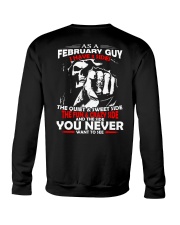AS A FEBRUARY GUY - I HAVE 3 SIDES Crewneck Sweatshirt thumbnail