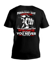 AS A FEBRUARY GUY - I HAVE 3 SIDES V-Neck T-Shirt thumbnail