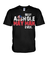 BEST ASSHOLE MAY MAN EVER V-Neck T-Shirt thumbnail