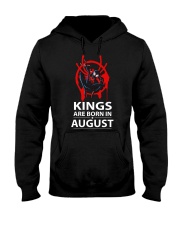 KINGS ARE BORN IN AUGUST Hooded Sweatshirt thumbnail
