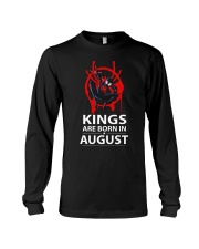 KINGS ARE BORN IN AUGUST Long Sleeve Tee thumbnail