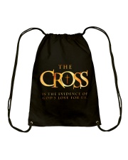 THE CROSS - WARRIOR OF CHRIST Drawstring Bag thumbnail