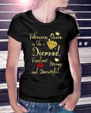 FEBRUARY QUEEN IS LIKE A DIAMOND Ladies T-Shirt lifestyle-women-crewneck-front-7