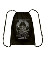 NEVER UNDERESTIMATE A MAN WHO WAS BORN IN OCTORBER Drawstring Bag thumbnail