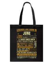 LEGENDS ARE BORN IN JUNE Tote Bag thumbnail