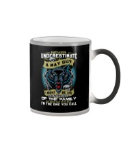 NEVER UNDERESTIMATE A MAY GUY Color Changing Mug thumbnail
