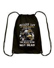 AUGUST GUY MAY SEEM QUIET AND RESERVED Drawstring Bag thumbnail