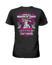 WOMEN OF FAITH - WARRIOR OF CHRIST Ladies T-Shirt back