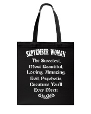 SEPTEMBER WOMAN - YOU WILL EVER MEET Tote Bag thumbnail
