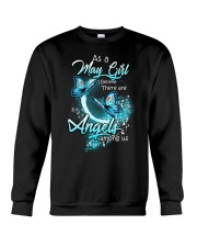 MAY GIRL BELIEVE THERE ARE ANGELS AMONG US Crewneck Sweatshirt thumbnail
