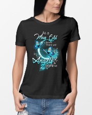 MAY GIRL BELIEVE THERE ARE ANGELS AMONG US Ladies T-Shirt lifestyle-women-crewneck-front-10