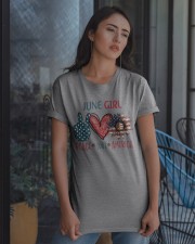 JUNE GIRL - PEACE LOVE AMERICA Classic T-Shirt apparel-classic-tshirt-lifestyle-08