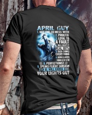 APRIL GUY NOT ONE TO MESS WITH Classic T-Shirt lifestyle-mens-crewneck-back-2