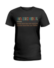 VINTAGE DECEMBER GIRL Ladies T-Shirt front