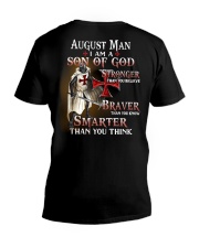 AUGUST MAN - I AM A SON OF GOD V-Neck T-Shirt thumbnail