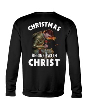 CHRISTMAS BEGINS WITH CHRIST - WARRIOR OF CHRIST Crewneck Sweatshirt thumbnail
