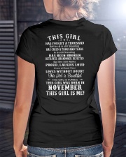 THIS GIRL WAS BORN IN NOVEMBER Ladies T-Shirt lifestyle-women-crewneck-back-3