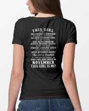 THIS GIRL WAS BORN IN NOVEMBER Ladies T-Shirt lifestyle-women-crewneck-back-4