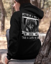VIKINGS VALHALLA - WOLF OF ODIN Hooded Sweatshirt apparel-hooded-sweatshirt-lifestyle-06