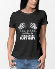 THESE BOOBS ARE TAKEN BY A CRAZY JULY GUY Ladies T-Shirt lifestyle-women-crewneck-front-10