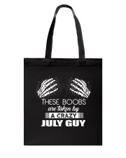 THESE BOOBS ARE TAKEN BY A CRAZY JULY GUY Tote Bag thumbnail