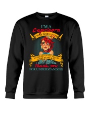 CAPRICORN WAS BORN WITH MY HEART ON MY SLEEVE Crewneck Sweatshirt thumbnail