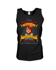 CAPRICORN WAS BORN WITH MY HEART ON MY SLEEVE Unisex Tank thumbnail