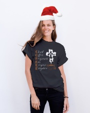 CHRIST COFFEE - WARRIOR OF CHRIST Classic T-Shirt lifestyle-holiday-crewneck-front-1