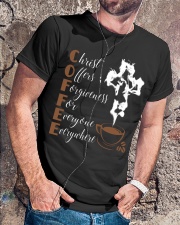 CHRIST COFFEE - WARRIOR OF CHRIST Classic T-Shirt lifestyle-mens-crewneck-front-4
