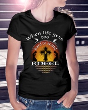 KNEEL - WARRIOR OF CHRIST Ladies T-Shirt lifestyle-women-crewneck-front-7