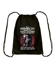 NOVEMBER GUY - WHEN LIFE KNOCKS YOU DOWN Drawstring Bag thumbnail