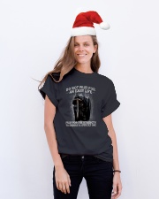 PRAY - WARRIOR OF CHRIST Classic T-Shirt lifestyle-holiday-crewneck-front-1