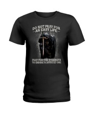 PRAY - WARRIOR OF CHRIST Ladies T-Shirt thumbnail
