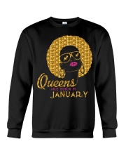 QUEENS ARE BORN IN JANUARY Crewneck Sweatshirt thumbnail