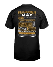 KINGS ARE BORN IN MAY Classic T-Shirt back