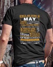 KINGS ARE BORN IN MAY Classic T-Shirt lifestyle-mens-crewneck-back-2