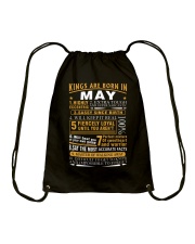 KINGS ARE BORN IN MAY Drawstring Bag thumbnail