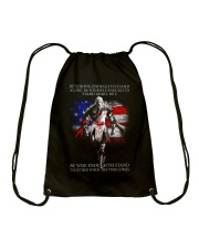 BE STRONG - WARRIOR OF CHRIST Drawstring Bag thumbnail