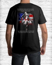 BE STRONG - WARRIOR OF CHRIST Classic T-Shirt lifestyle-mens-crewneck-back-1