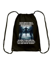DEVIL WHISPERED - SEPTEMBER Drawstring Bag thumbnail