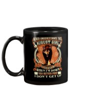 NEVER UNDERESTIMATE THIS AUGUST GIRL Mug back