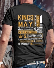 KINGS ARE BORN IN MAY Classic T-Shirt lifestyle-mens-crewneck-back-2