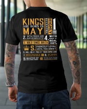 KINGS ARE BORN IN MAY Classic T-Shirt lifestyle-mens-crewneck-back-3